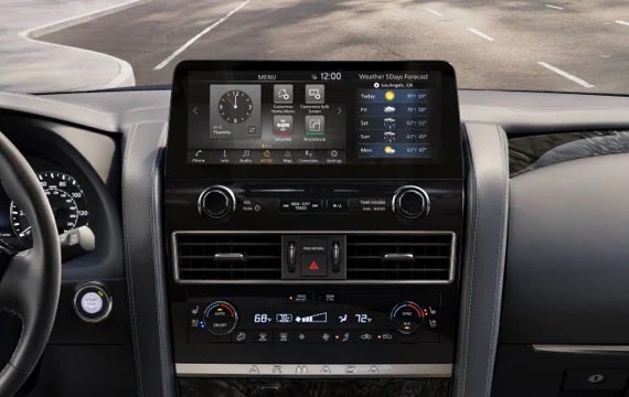 2023 Nissan Armada touchscreen and front console | Benton Nissan Bessemer in Bessemer AL
