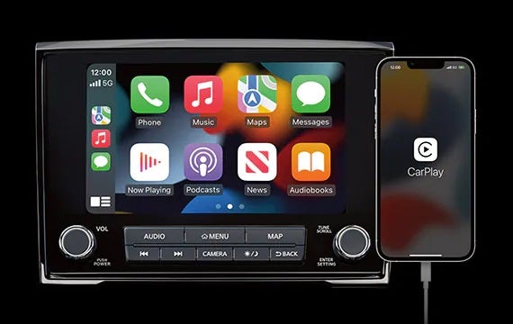 Stay connected with a standard 8" touch-screen display 2023 Nissan Titan | Benton Nissan Bessemer in Bessemer AL